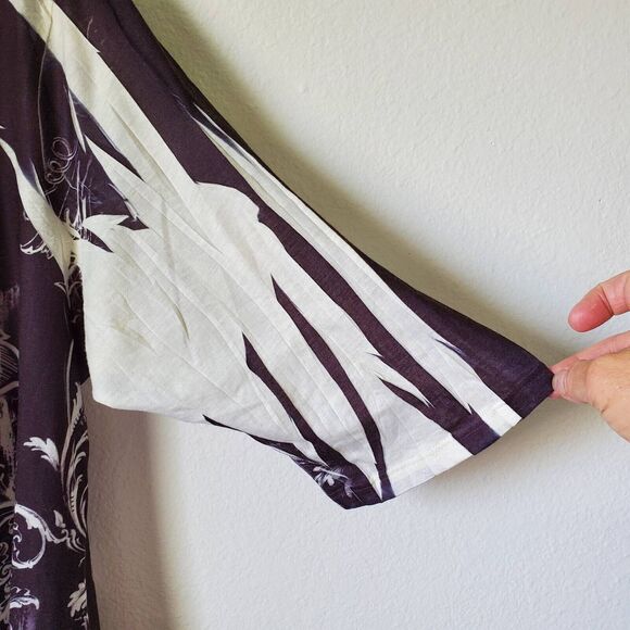 Mushka By Sienna Rose Tunic Top Womens XL Black Sublimation 3/4 Sleeve Stretch - Picture 5 of 13